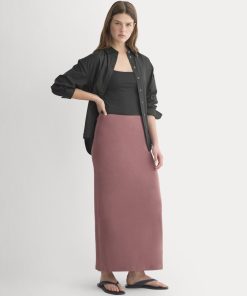 Maxi Skirt in Butterknit | Henna Red