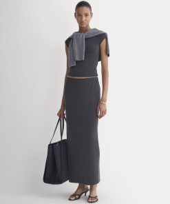 Maxi Skirt in Butterknit | Black