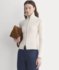 Full-Zip Ribbed Jacket in Everyday Cotton | Canvas